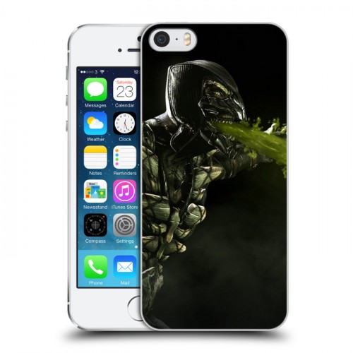 Дизайнерский пластиковый чехол для Iphone 5s Mortal Combat
