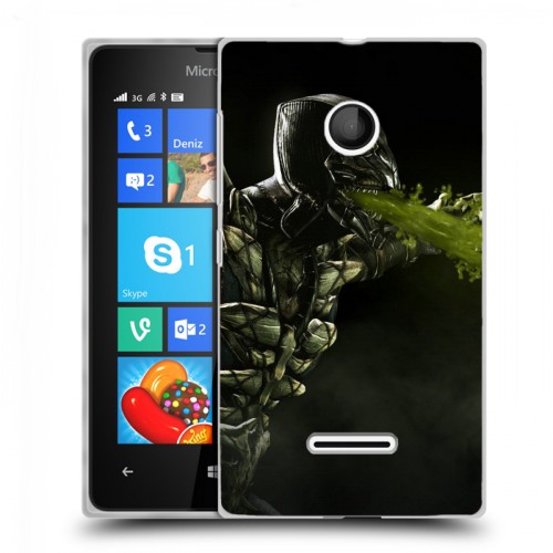 Дизайнерский пластиковый чехол для Microsoft Lumia 435 Mortal Combat