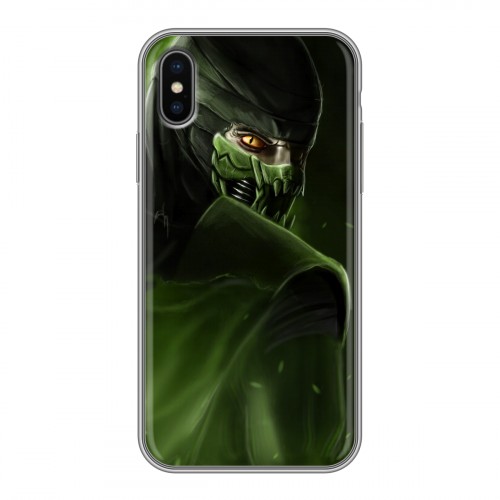 Дизайнерский силиконовый чехол для Iphone x10 Mortal Combat