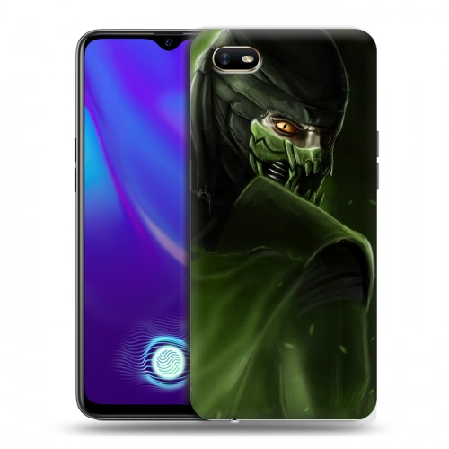 Дизайнерский силиконовый с усиленными углами чехол для OPPO A1k Mortal Combat