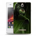 Дизайнерский пластиковый чехол для Sony Xperia E Mortal Combat