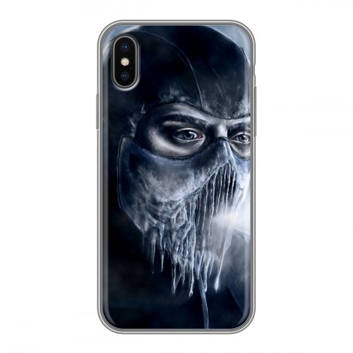 Дизайнерский силиконовый чехол для Iphone x10 Mortal Combat