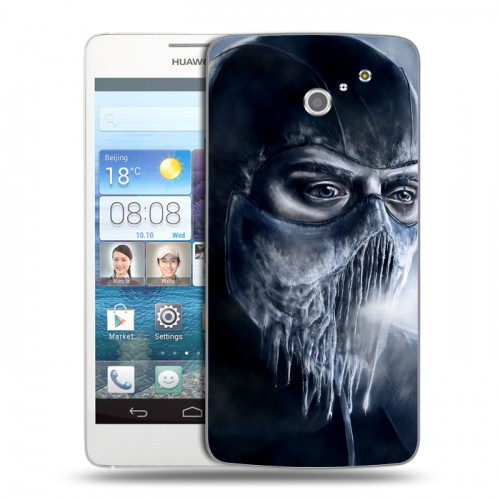 Дизайнерский пластиковый чехол для Huawei Ascend D2 Mortal Combat