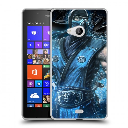 Дизайнерский пластиковый чехол для Microsoft Lumia 540 Mortal Combat