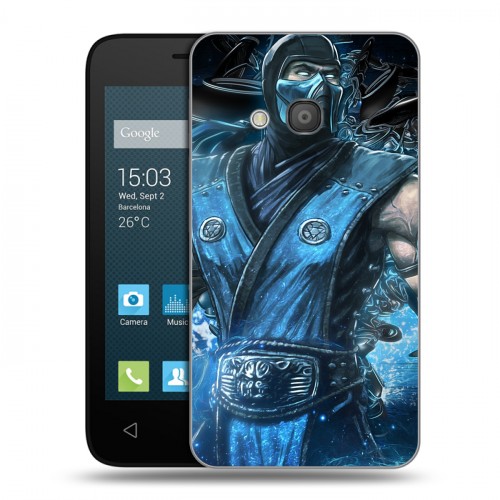 Дизайнерский силиконовый чехол для Alcatel One Touch Pixi 4 (4) Mortal Combat