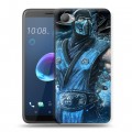 Дизайнерский пластиковый чехол для HTC Desire 12 Mortal Combat