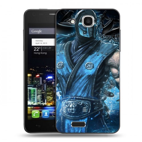 Дизайнерский пластиковый чехол для Alcatel One Touch Idol Ultra Mortal Combat