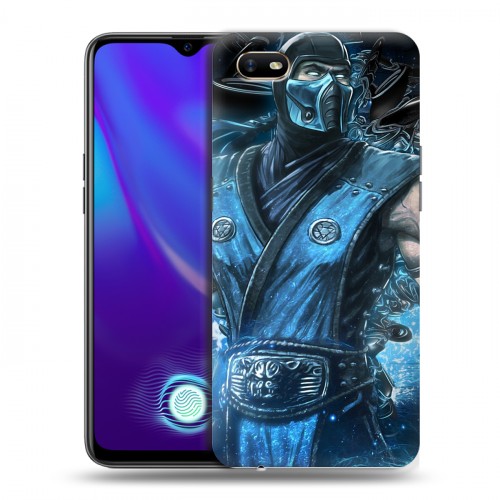 Дизайнерский силиконовый с усиленными углами чехол для OPPO A1k Mortal Combat