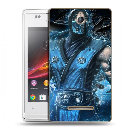 Дизайнерский пластиковый чехол для Sony Xperia E Mortal Combat