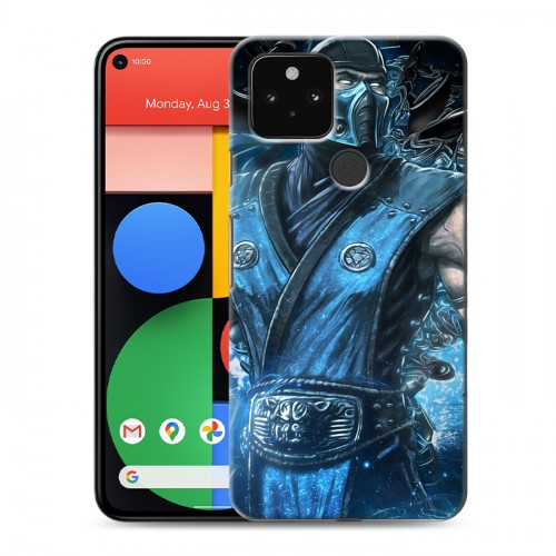 Дизайнерский пластиковый чехол для Google Pixel 5 Mortal Combat