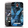 Дизайнерский пластиковый чехол для HTC Desire 500 Mortal Combat