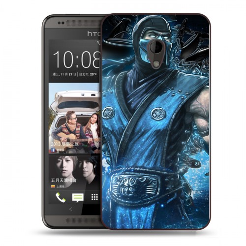 Дизайнерский пластиковый чехол для HTC Desire 700 Mortal Combat