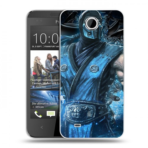 Дизайнерский силиконовый чехол для HTC Desire 300 Mortal Combat