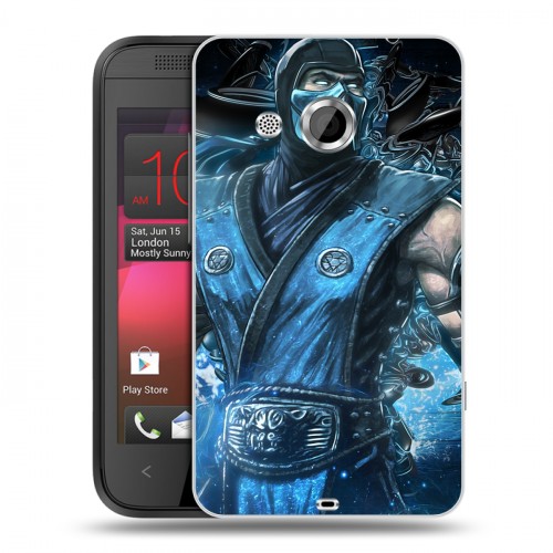 Дизайнерский пластиковый чехол для HTC Desire 200 Mortal Combat