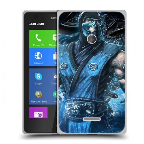 Дизайнерский силиконовый чехол для Nokia XL Mortal Combat