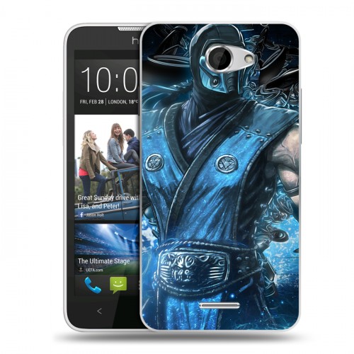 Дизайнерский пластиковый чехол для HTC Desire 516 Mortal Combat