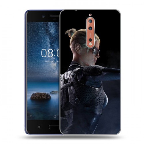 Дизайнерский пластиковый чехол для Nokia 8 Mortal Combat