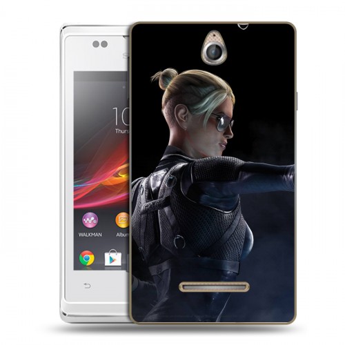 Дизайнерский пластиковый чехол для Sony Xperia E Mortal Combat