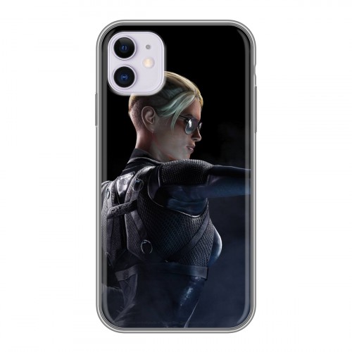 Дизайнерский силиконовый чехол для Iphone 11 Mortal Combat