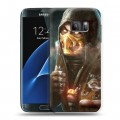Дизайнерский силиконовый с усиленными углами чехол для Samsung Galaxy S7 Mortal Combat