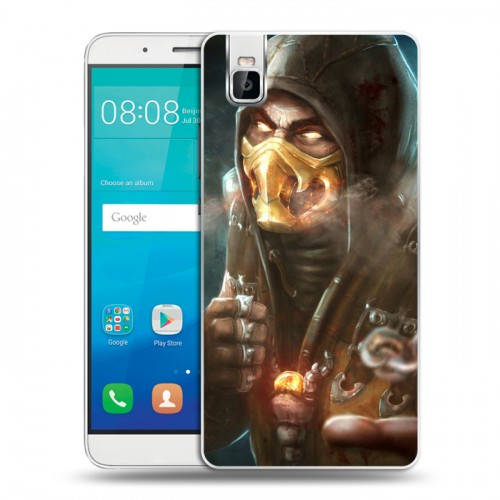 Дизайнерский пластиковый чехол для Huawei ShotX Mortal Combat