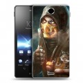 Дизайнерский пластиковый чехол для Sony Xperia TX Mortal Combat