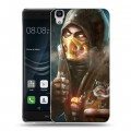 Дизайнерский пластиковый чехол для Huawei Y6II Mortal Combat