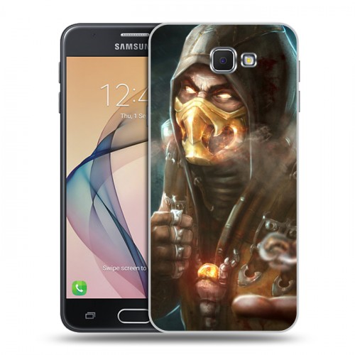 Дизайнерский пластиковый чехол для Samsung Galaxy J5 Prime Mortal Combat