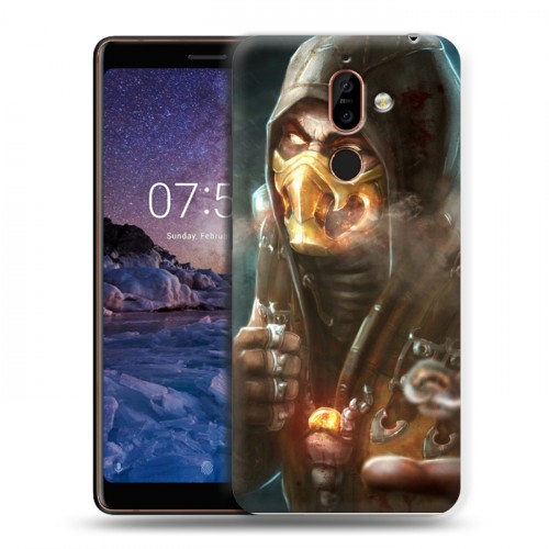 Дизайнерский пластиковый чехол для Nokia 7 Plus Mortal Combat