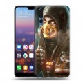 Дизайнерский силиконовый с усиленными углами чехол для Huawei P20 Pro Mortal Combat