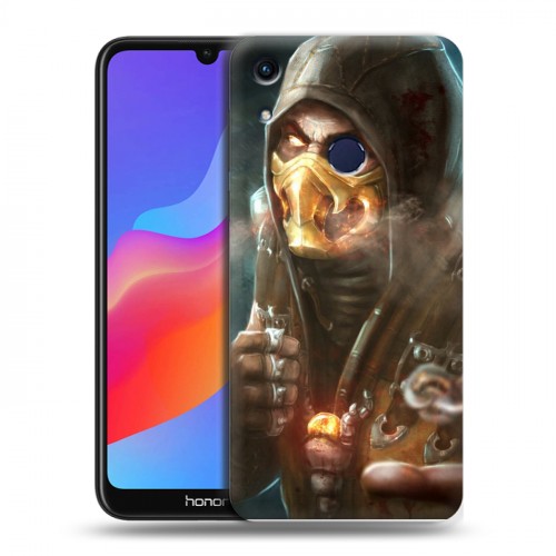 Дизайнерский пластиковый чехол для Huawei Honor 8A Mortal Combat