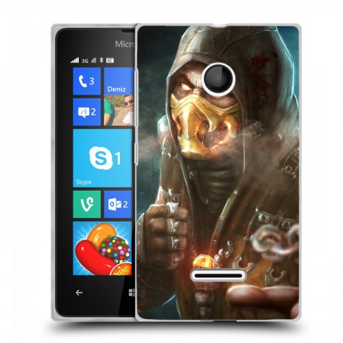 Дизайнерский пластиковый чехол для Microsoft Lumia 435 Mortal Combat