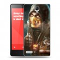 Дизайнерский пластиковый чехол для Xiaomi RedMi Note Mortal Combat