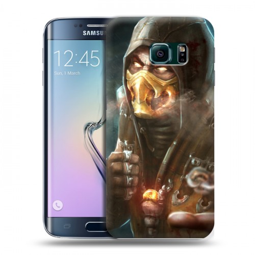 Дизайнерский пластиковый чехол для Samsung Galaxy S6 Edge Mortal Combat