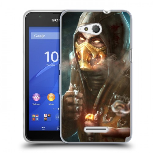 Дизайнерский пластиковый чехол для Sony Xperia E4g Mortal Combat