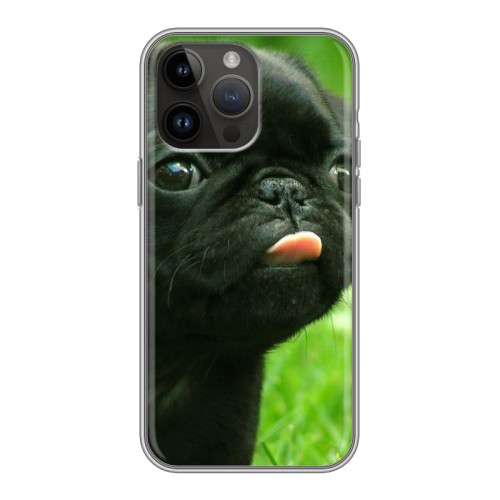 Дизайнерский силиконовый чехол для Iphone 14 Pro Max Щенки