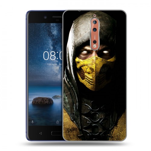 Дизайнерский пластиковый чехол для Nokia 8 Mortal Combat