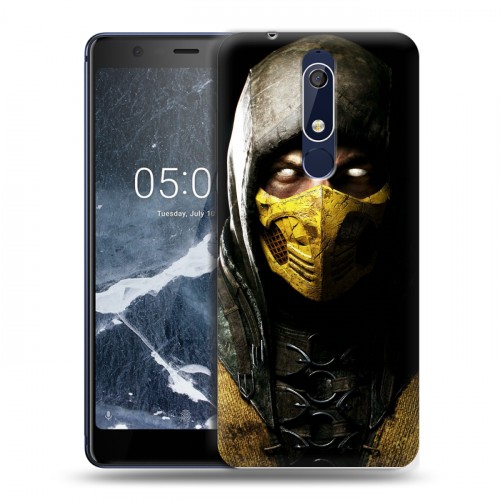 Дизайнерский пластиковый чехол для Nokia 5.1 Mortal Combat