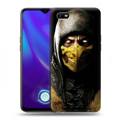 Дизайнерский силиконовый с усиленными углами чехол для OPPO A1k Mortal Combat