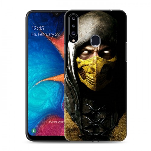 Дизайнерский пластиковый чехол для Samsung Galaxy A20s Mortal Combat