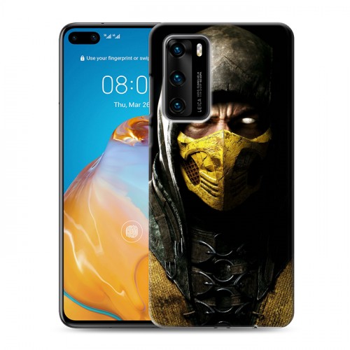 Дизайнерский пластиковый чехол для Huawei P40 Mortal Combat