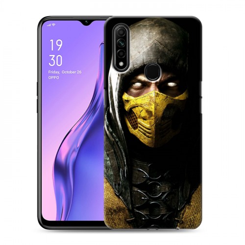 Дизайнерский силиконовый с усиленными углами чехол для OPPO A31 Mortal Combat