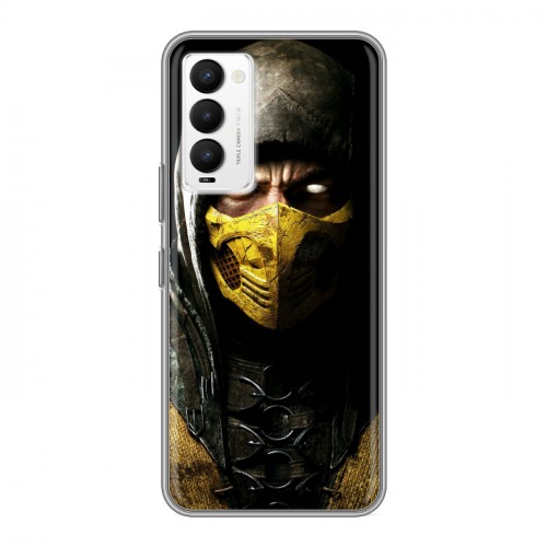 Дизайнерский силиконовый чехол для Tecno Camon 18 Mortal Combat