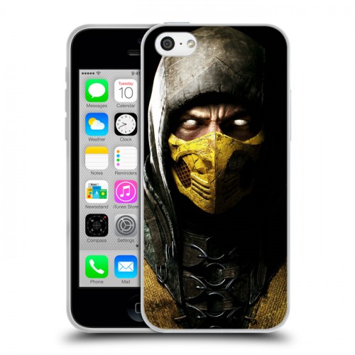 Дизайнерский пластиковый чехол для Iphone 5c Mortal Combat