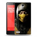 Дизайнерский пластиковый чехол для Xiaomi RedMi Note Mortal Combat