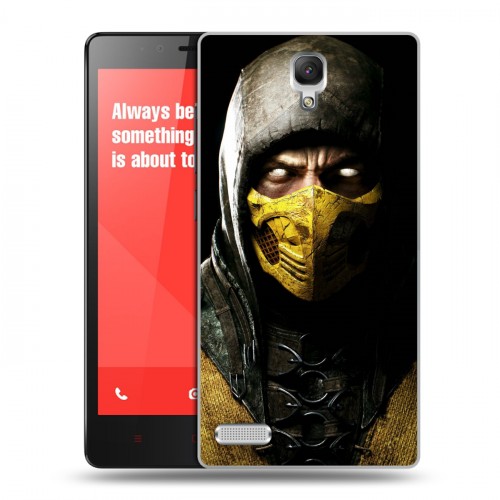 Дизайнерский пластиковый чехол для Xiaomi RedMi Note Mortal Combat