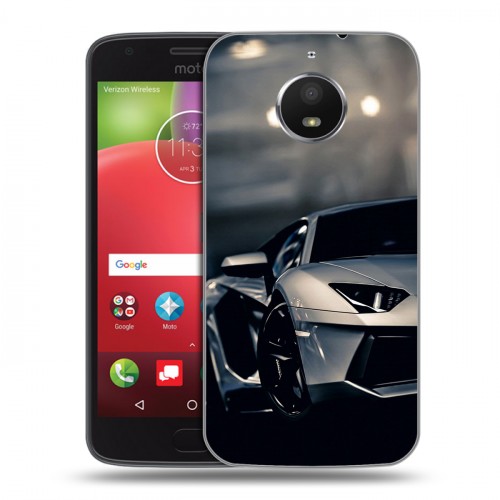 Дизайнерский силиконовый чехол для Motorola Moto E4 Plus Need for speed