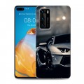 Дизайнерский силиконовый с усиленными углами чехол для Huawei P40 Need for speed