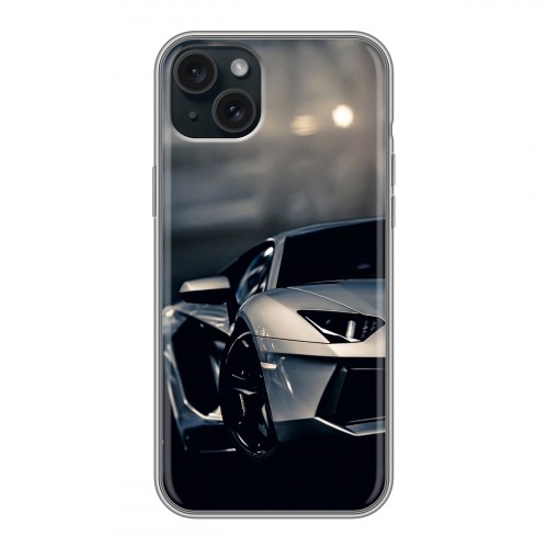 Дизайнерский силиконовый чехол для Iphone 15 Plus Need for speed