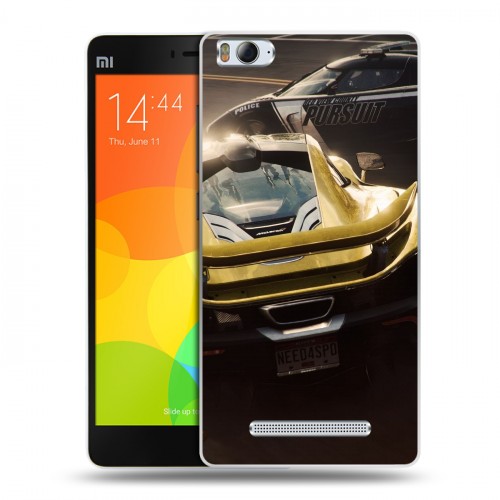 Дизайнерский пластиковый чехол для Xiaomi Mi4i Need for speed